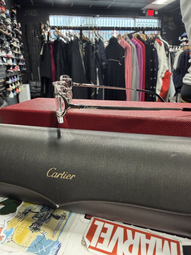 Cartier Rimless Rectangular Frame Glasses