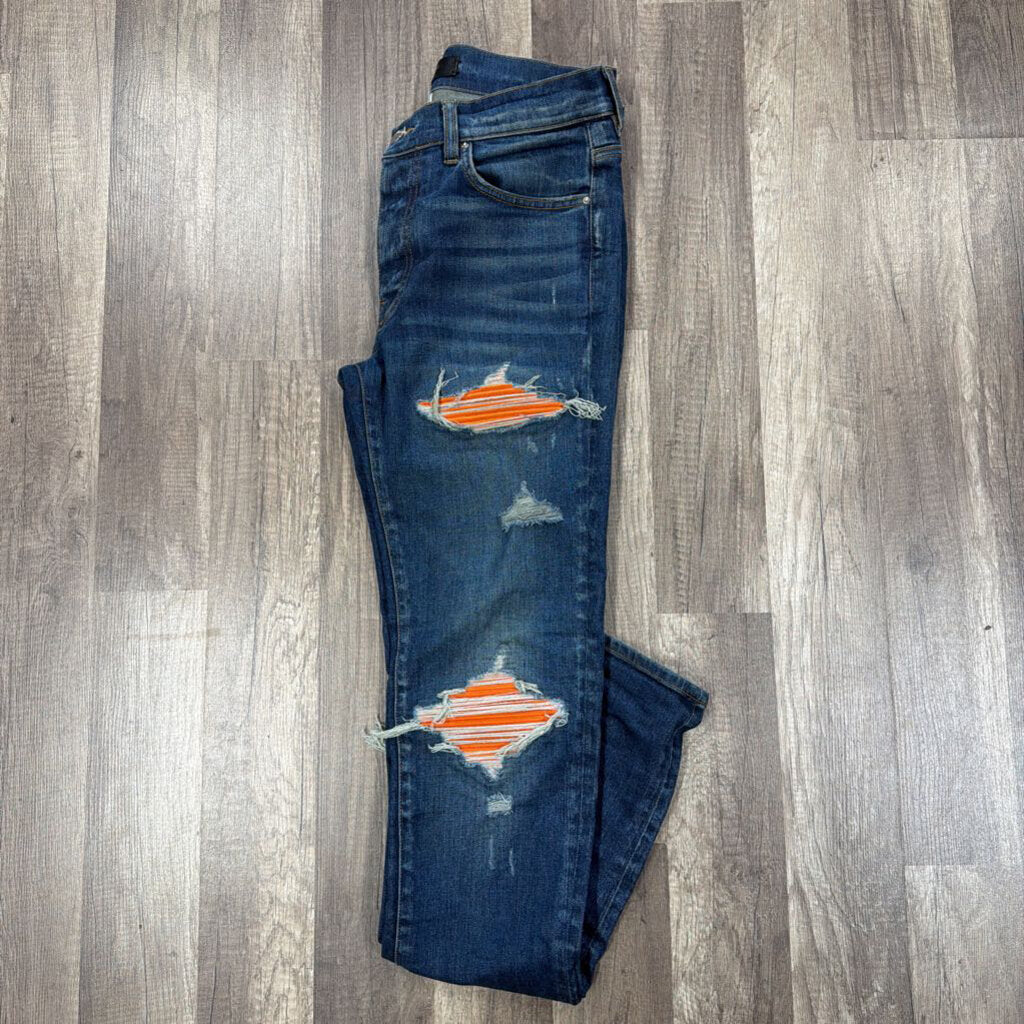 Amiri Mx-1 Jeans Orange Patch