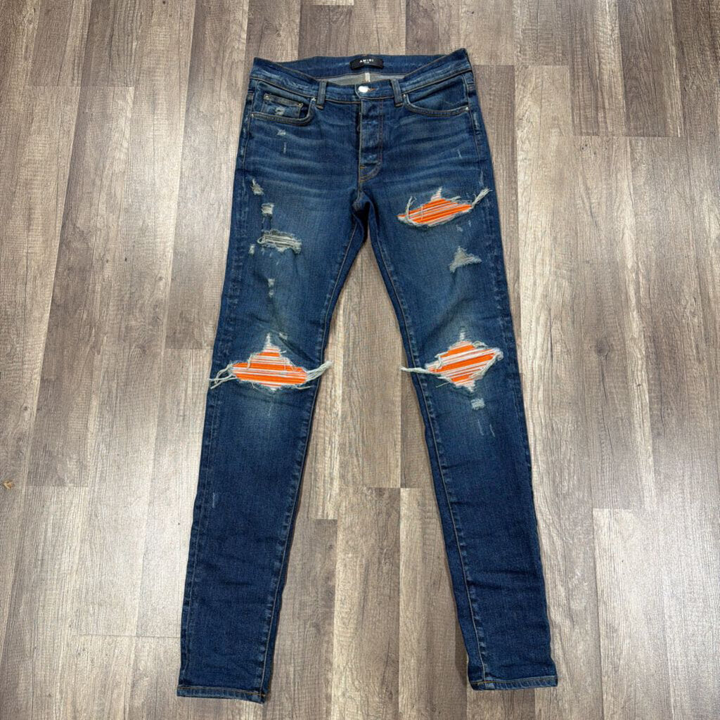 Amiri Mx-1 Jeans Orange Patch