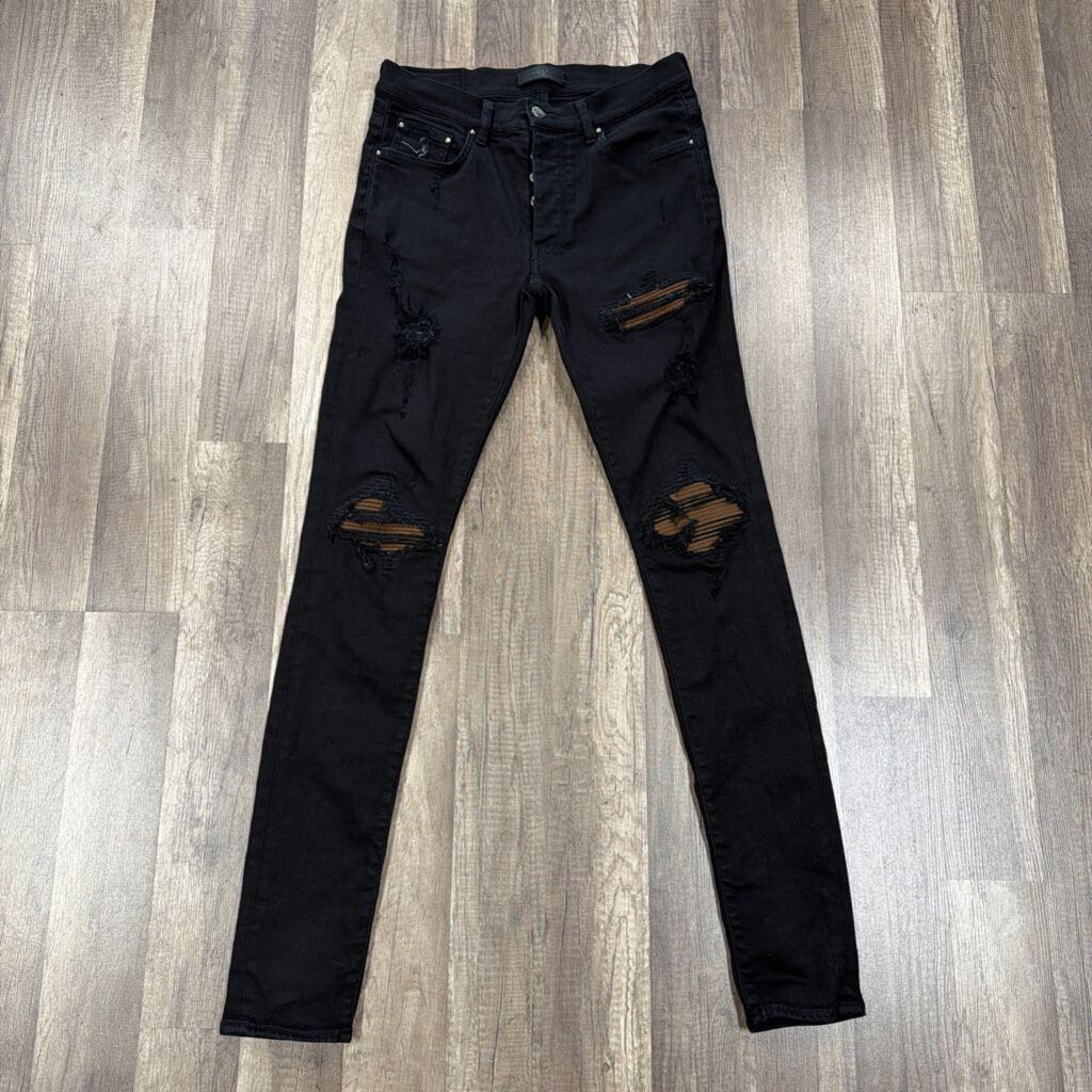 Amiri MX-1 Jeans Black/Brown Patch