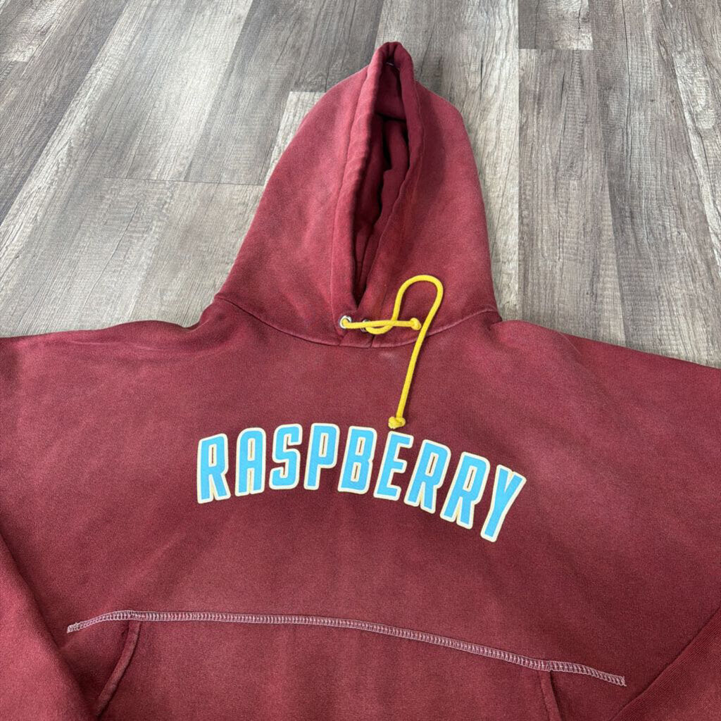 Rasperry hills hoodie burgundy blue
