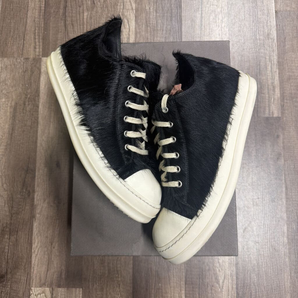 Rick Owens faux fur black low