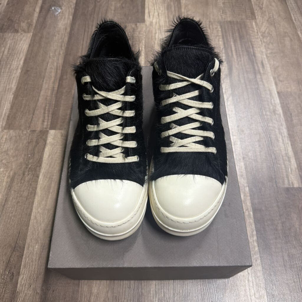 Rick Owens faux fur black low