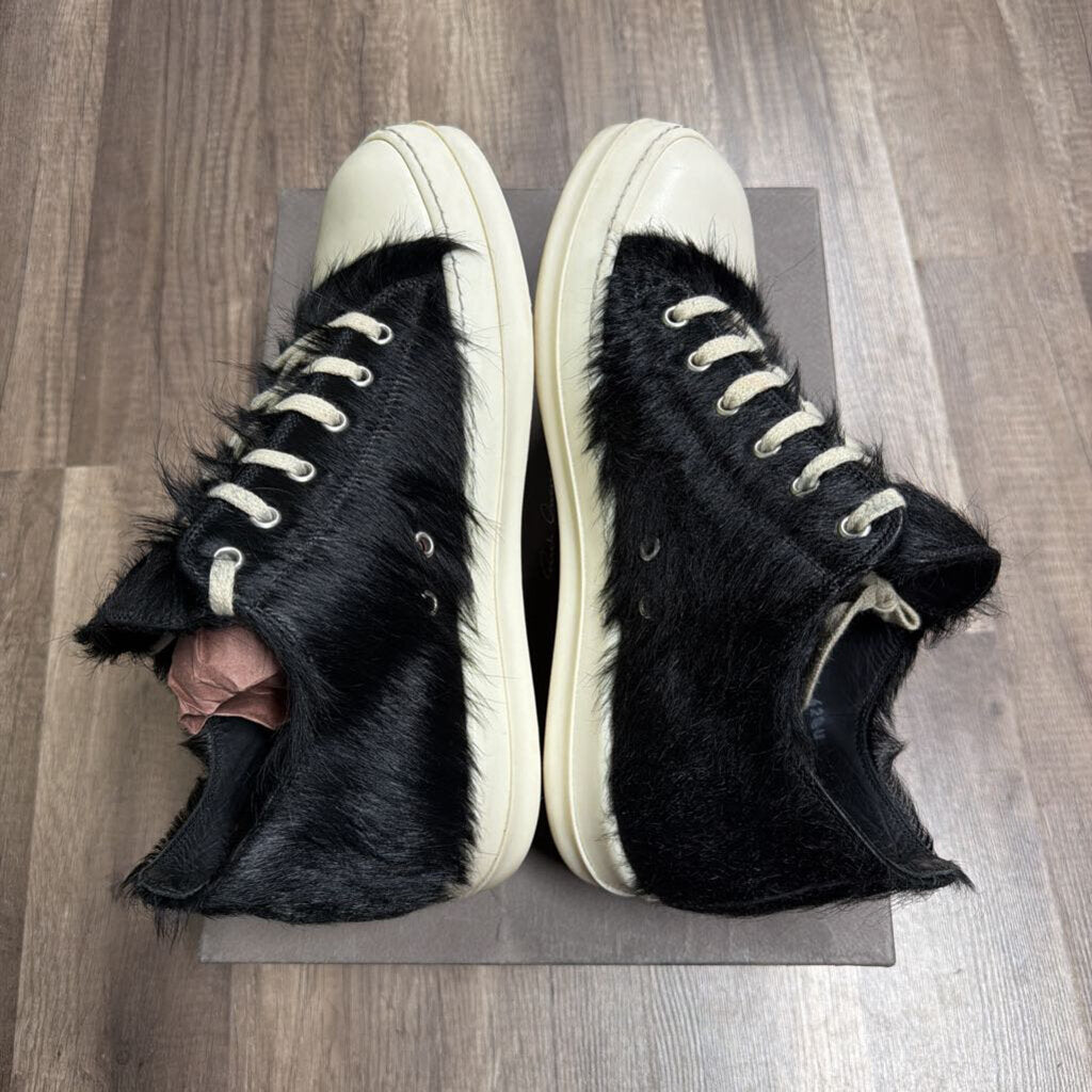 Rick Owens faux fur black low