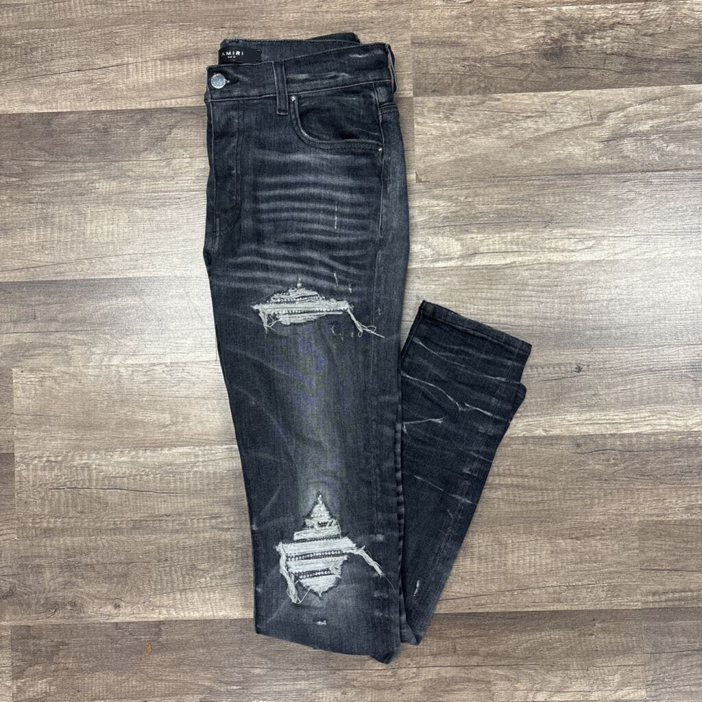 Amiri jean Grey Bedazzled Mx1