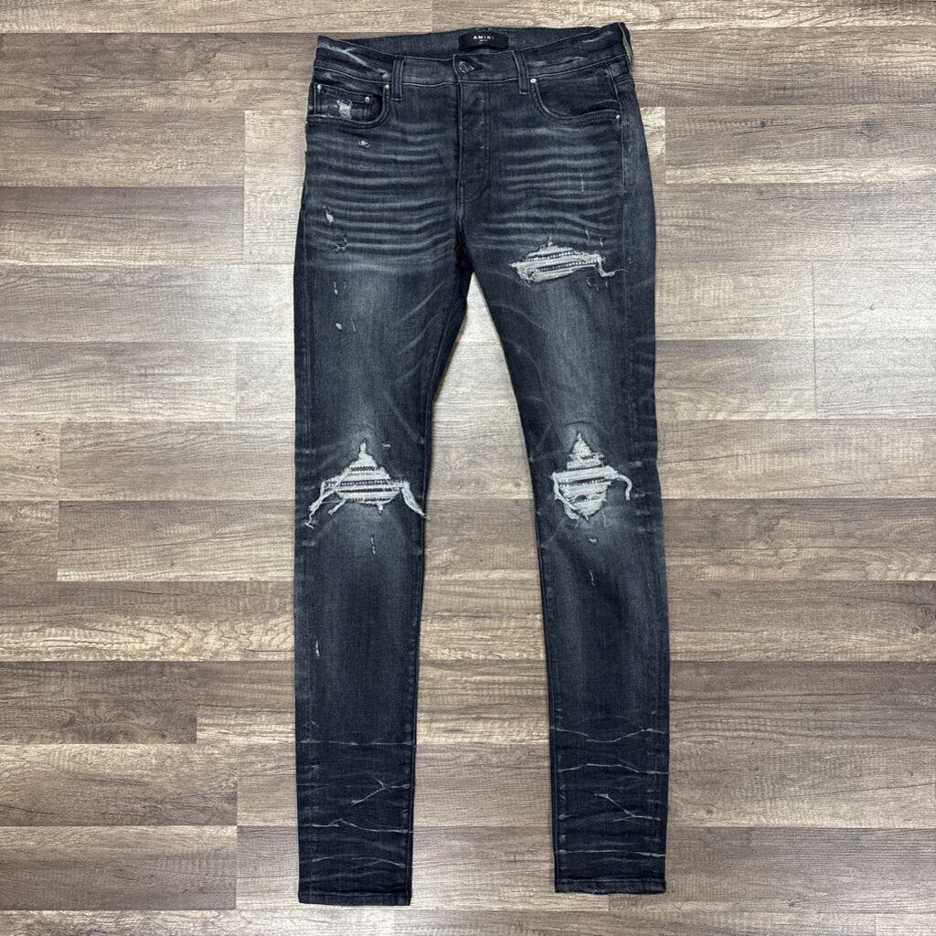 Amiri jean Grey Bedazzled Mx1