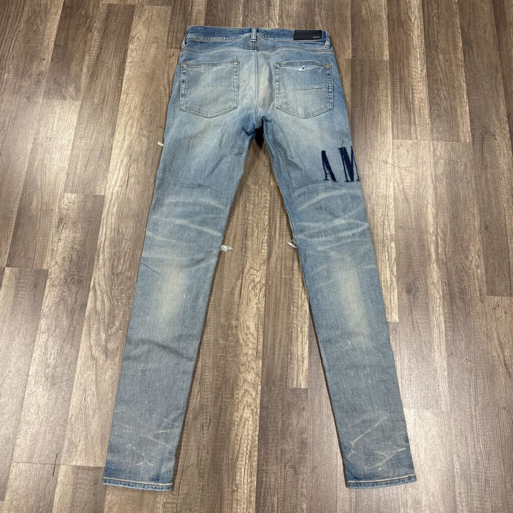 Amiri Mx1 Oblique Denim Patch