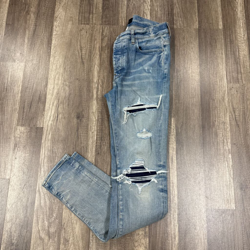 Amiri Mx1 Oblique Denim Patch