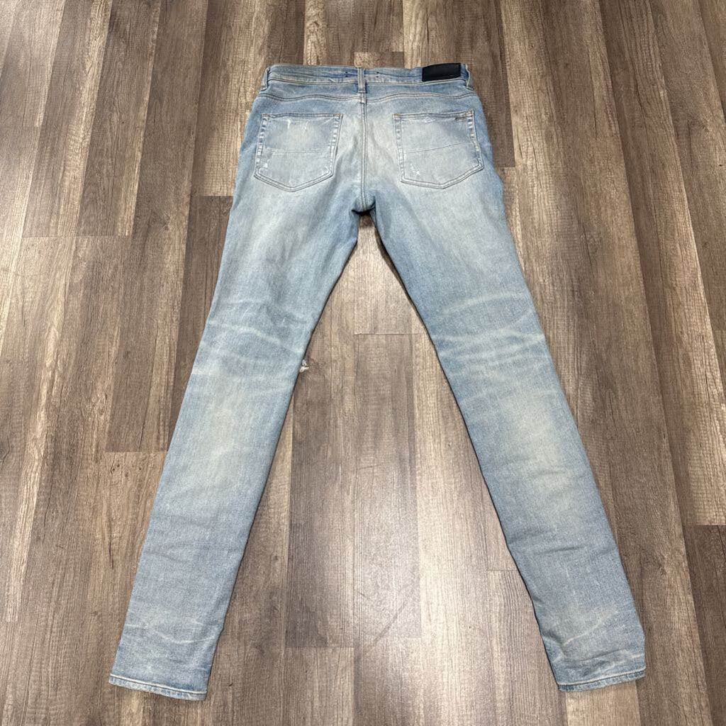 Amiri Jean Ripped Blue