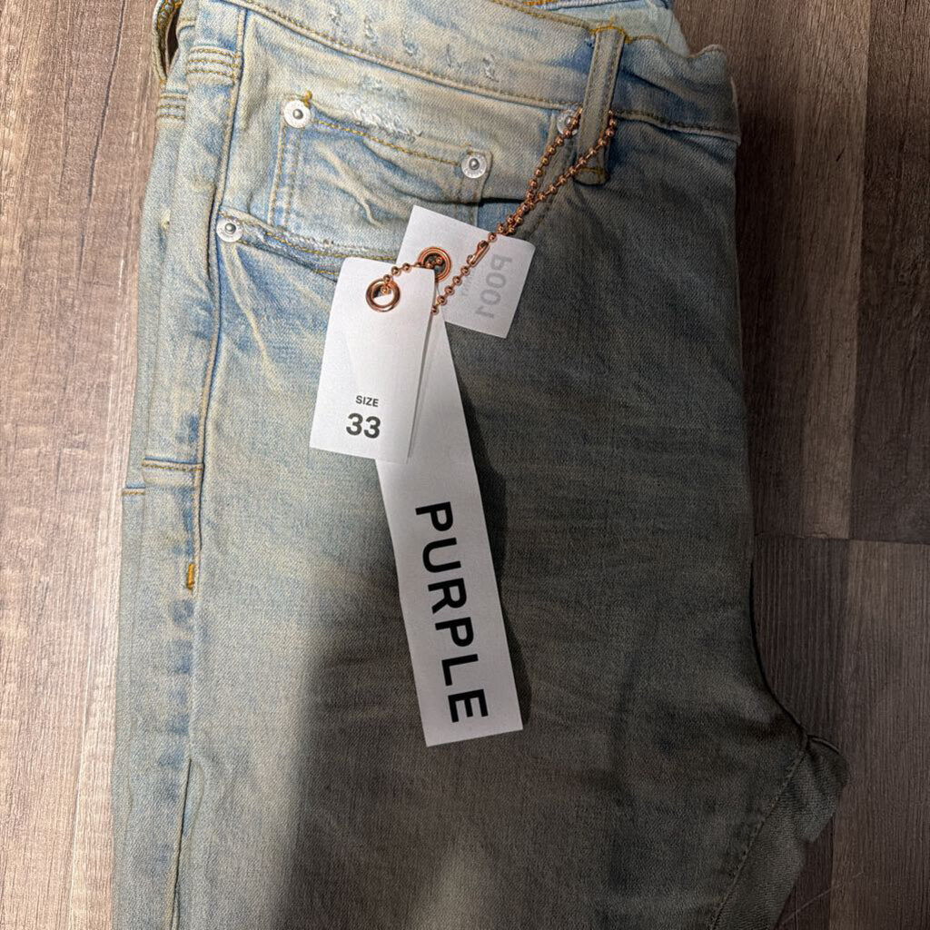 Purple Jeans Light Wash
