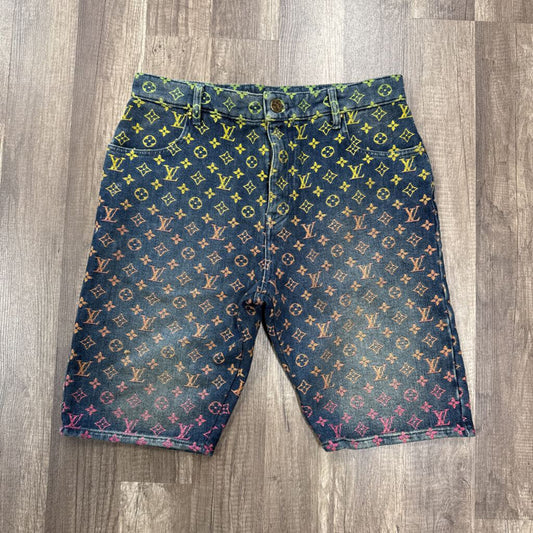 Louis Vuitton Rainbow Monogram Denim Short