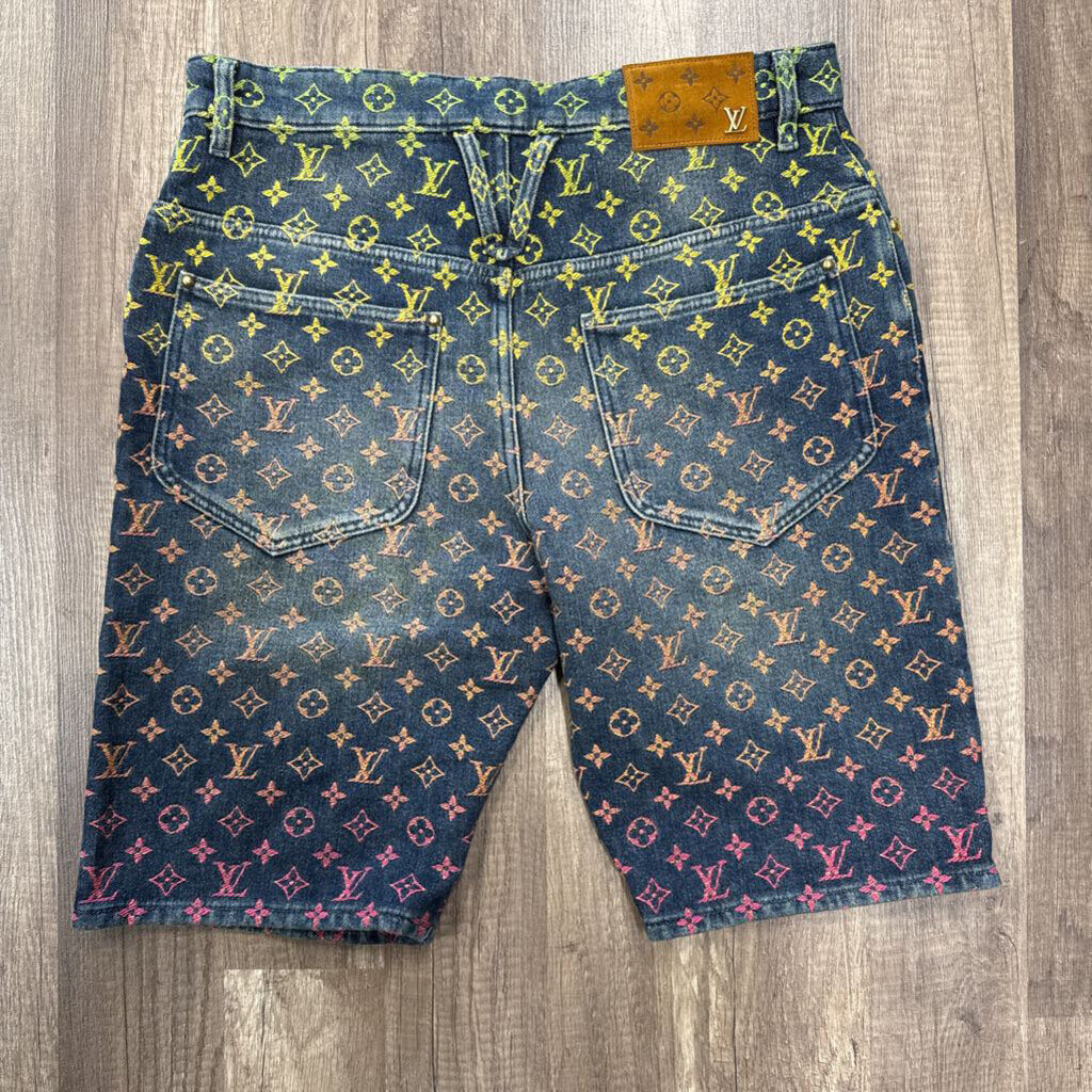 Louis Vuitton Rainbow Monogram Denim Short