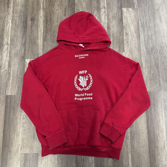Balenciaga Red WFP Hoodie
