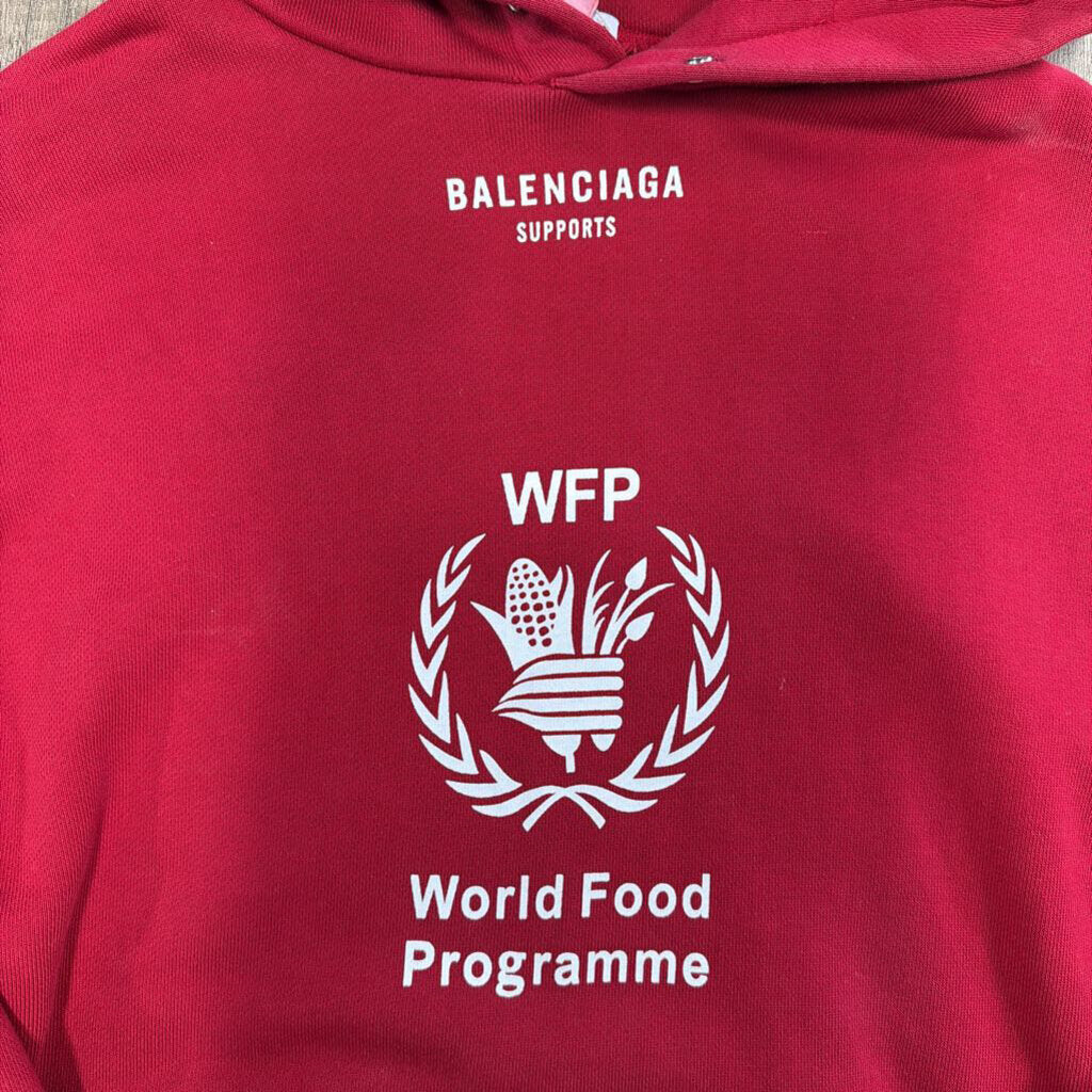 Balenciaga Red WFP Hoodie