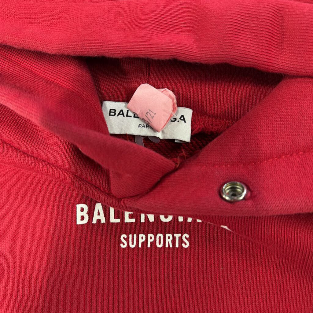 Balenciaga Red WFP Hoodie