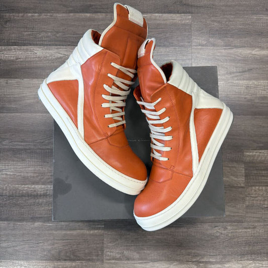 rick owens orange geobasket