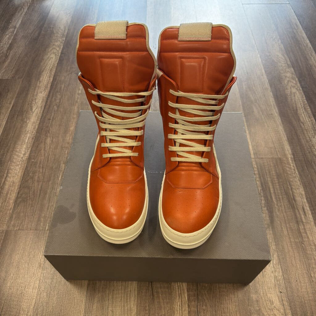 rick owens orange geobasket