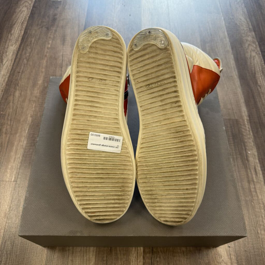 rick owens orange geobasket
