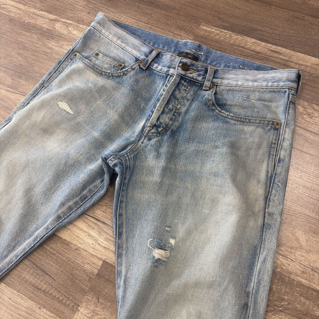 YSL Jean Distressed Medium Wash