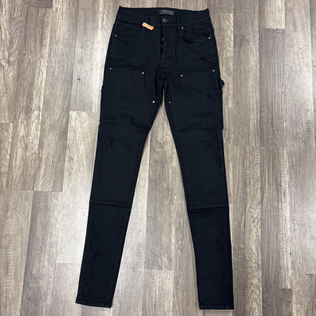 Amiri Jean Black Carpenter Skinny