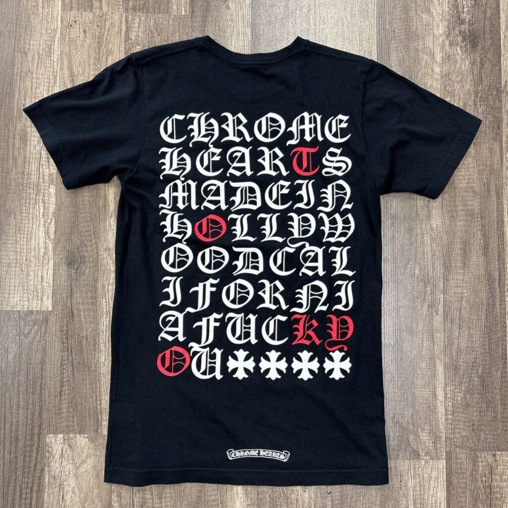 Chrome Hearts Eye Chart Shirt Black
