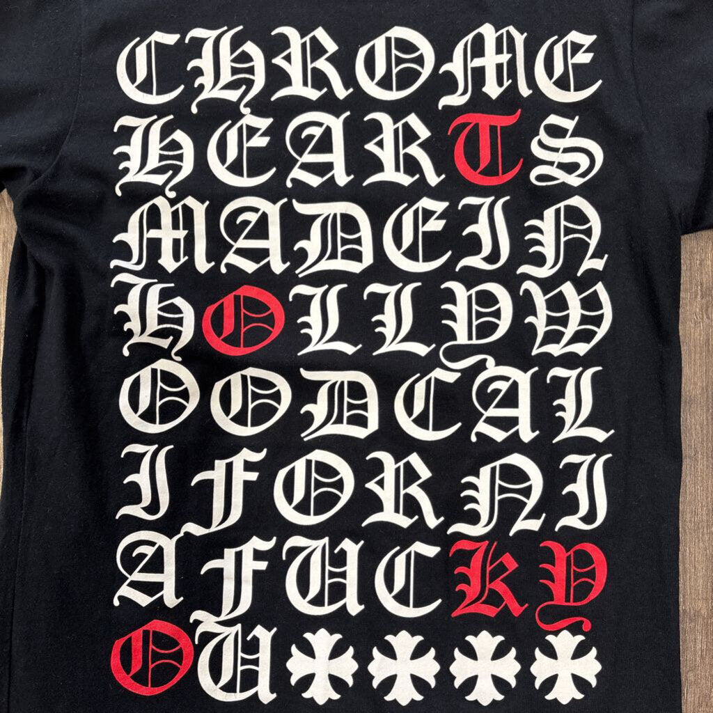 Chrome Hearts Eye Chart Shirt Black