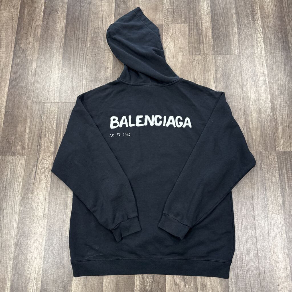 Balenciaga Hand-Drawn Logo Hoodie