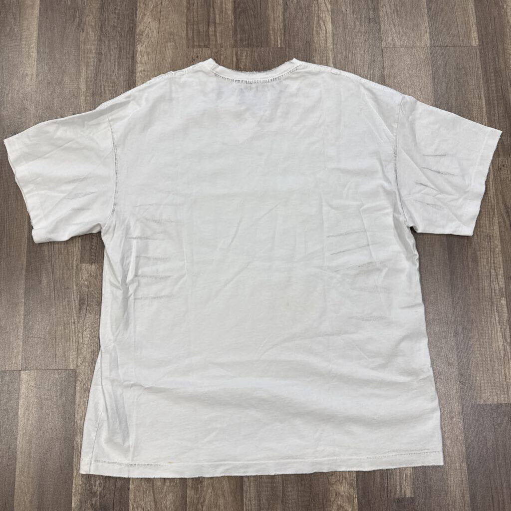 Satoshi Nakamoto Luke Destroyed T-shirt White