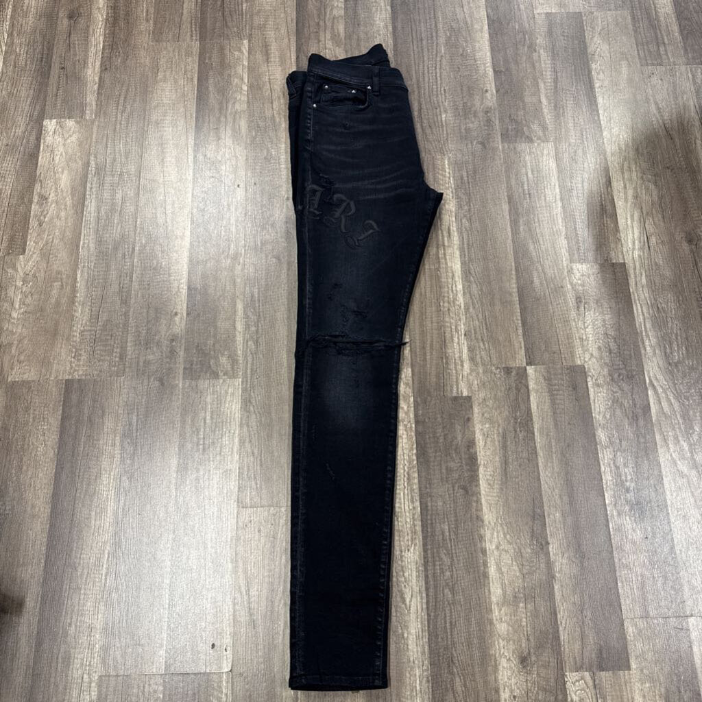 Amiri Jean Black Old English