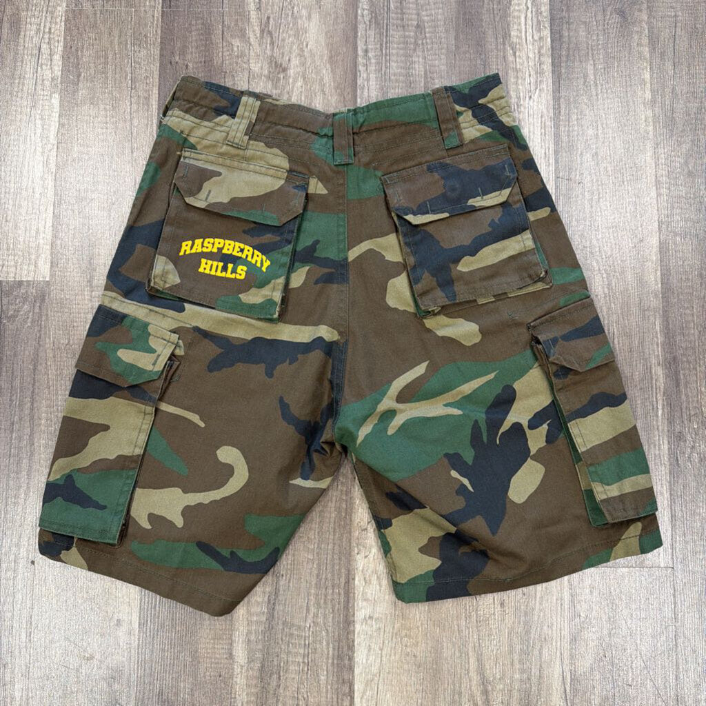 Raspberry Hills Camo Shorts