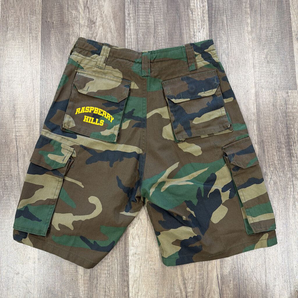 Raspberry Hills Camo Shorts