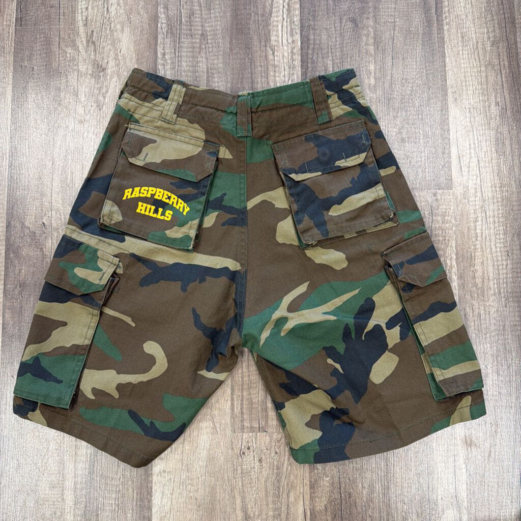 Raspberry Hills Camo Shorts