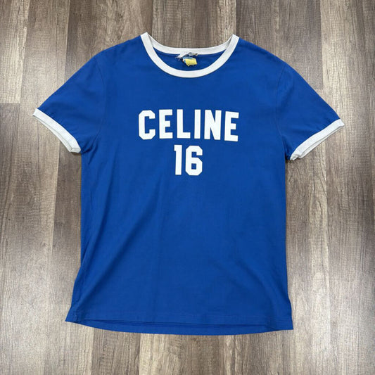 Celine Summer Blue Short Sleeve Shirt
