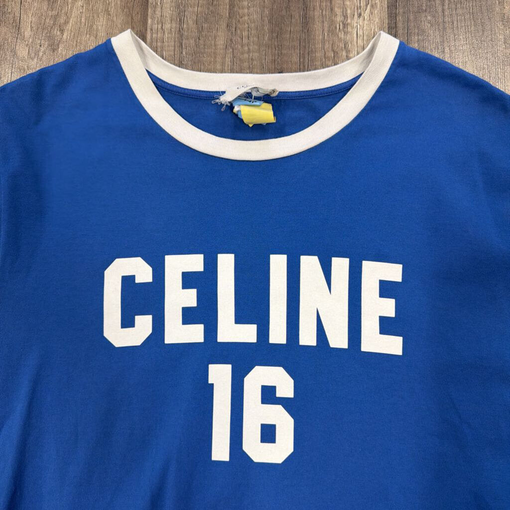Celine Summer Blue Short Sleeve Shirt