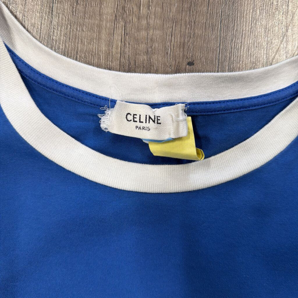 Celine Summer Blue Short Sleeve Shirt