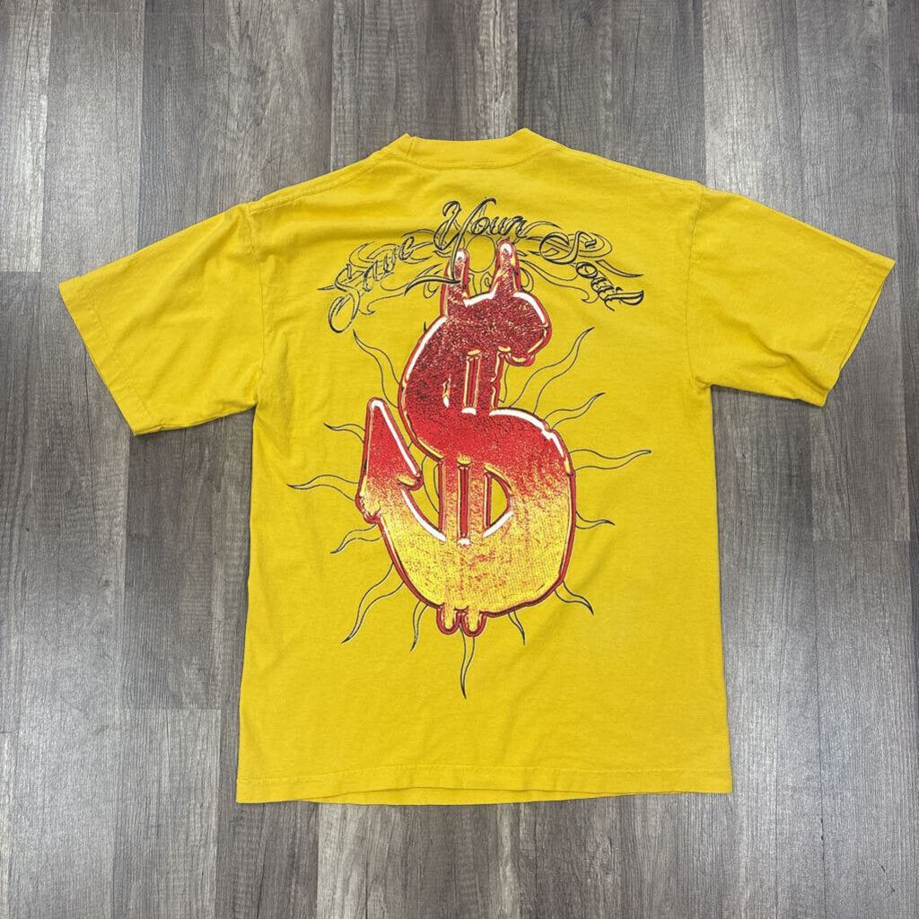 Saints Save Your Soul Tee Yellow
