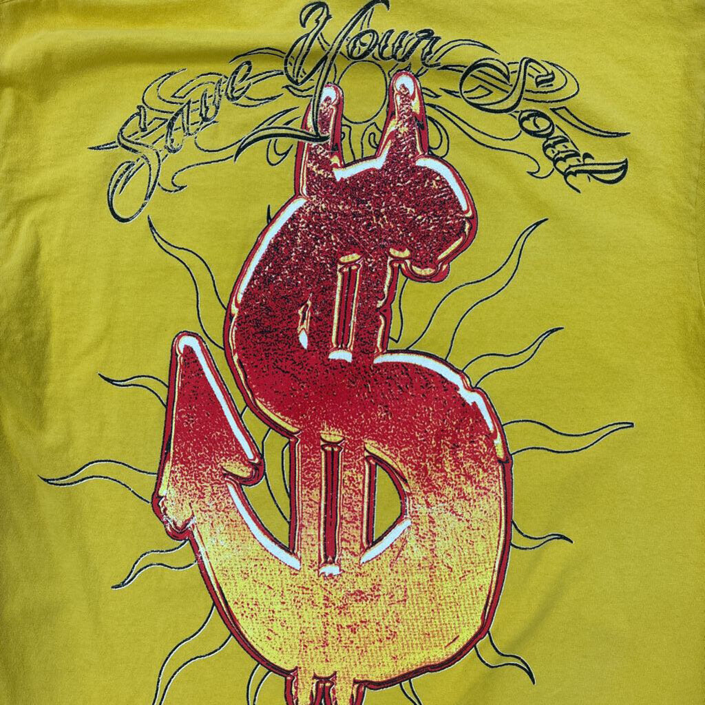 Saints Save Your Soul Tee Yellow