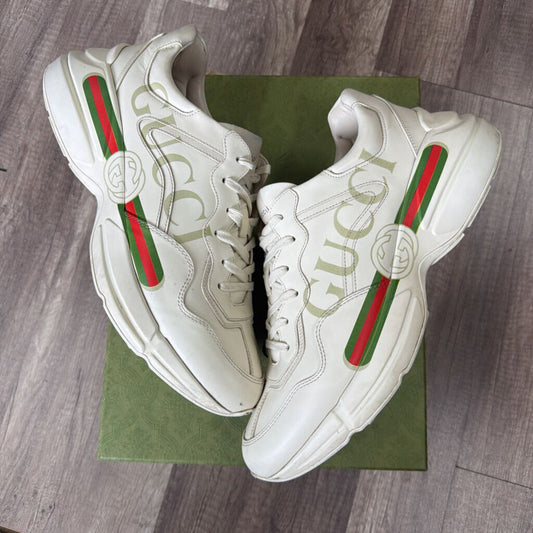 Gucci Rhyton Logo Beige