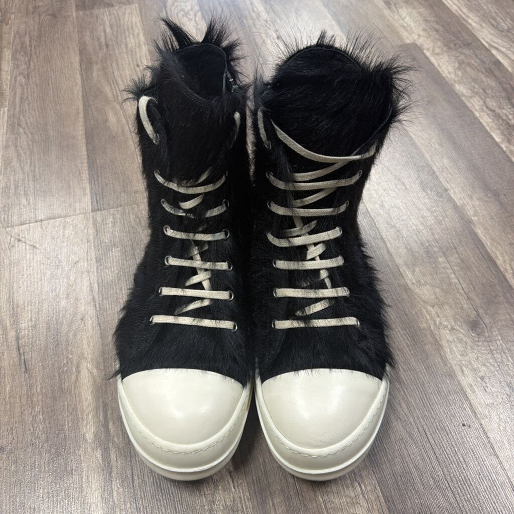 Rick owens hi black mohair (no box)