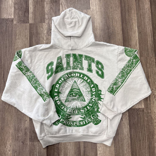 Saints money hoodie grey