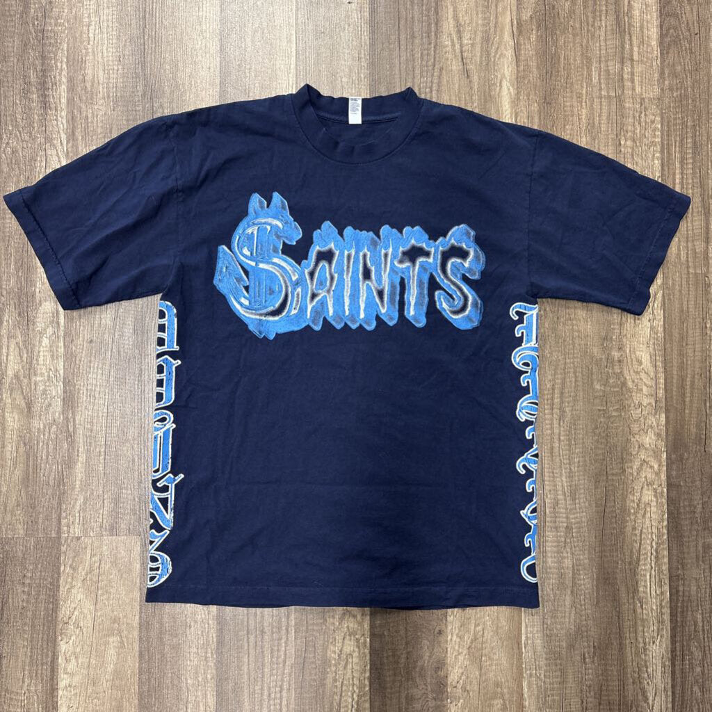 Saints logo shirt blue