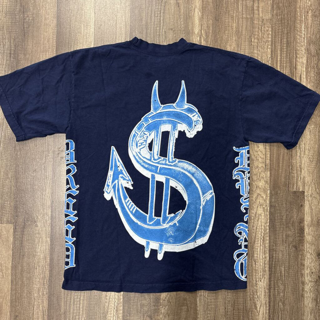 Saints logo shirt blue