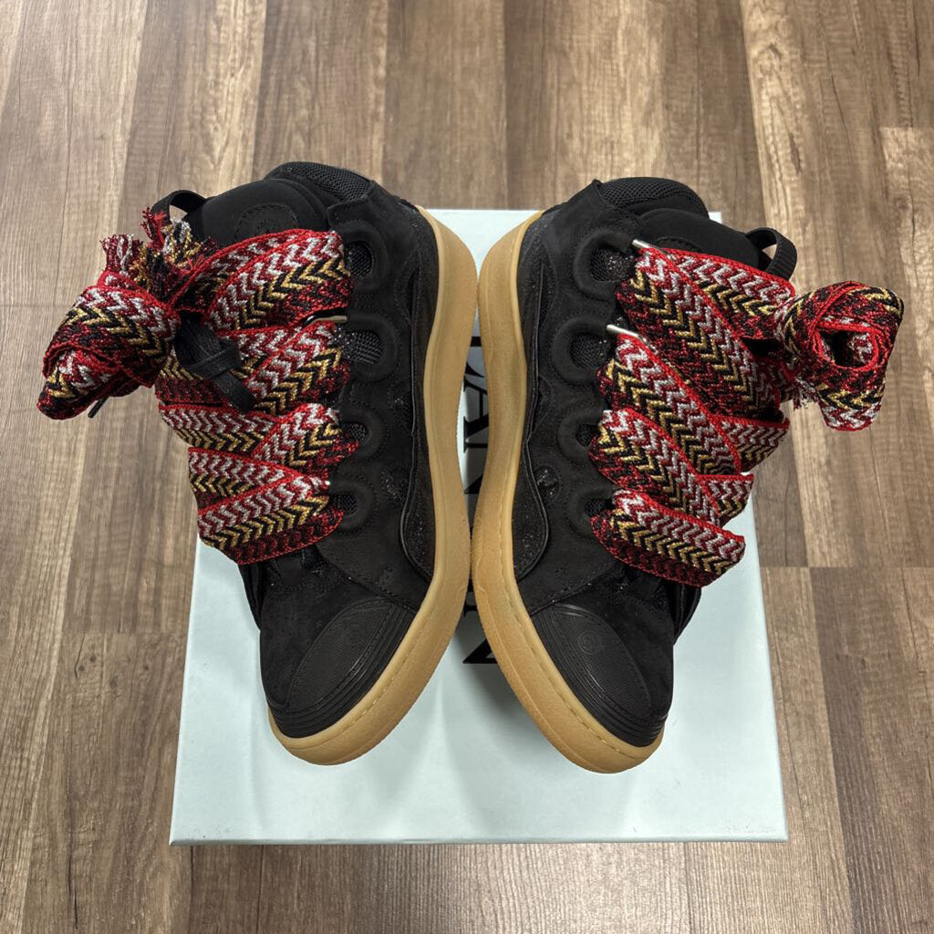 Lanvin curb sneaker multicolor glitter lace