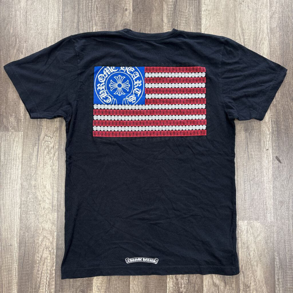 Chrome Hearts American Flag Black T-shirt
