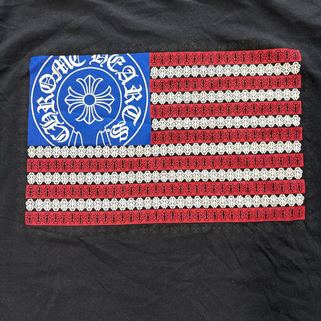 Chrome Hearts American Flag Black T-shirt