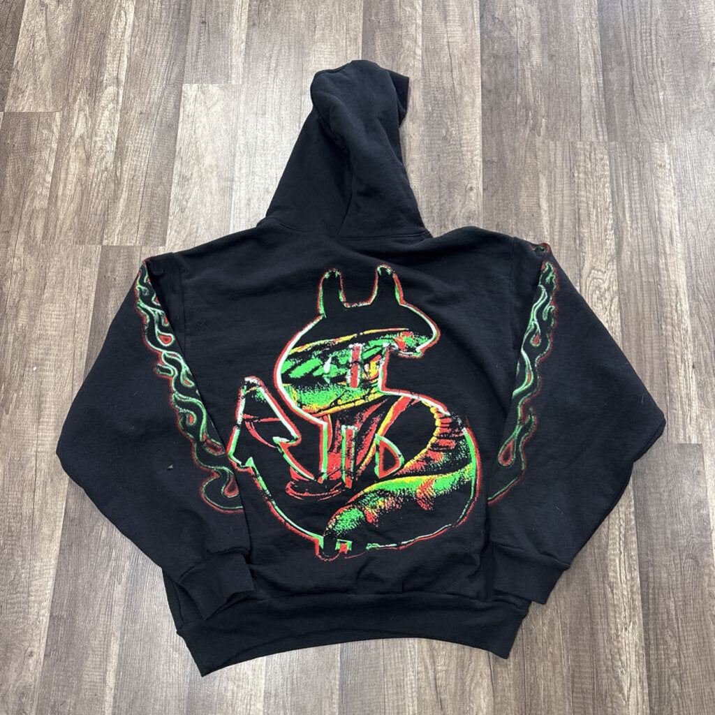 Saints logo hoodie green red yellow