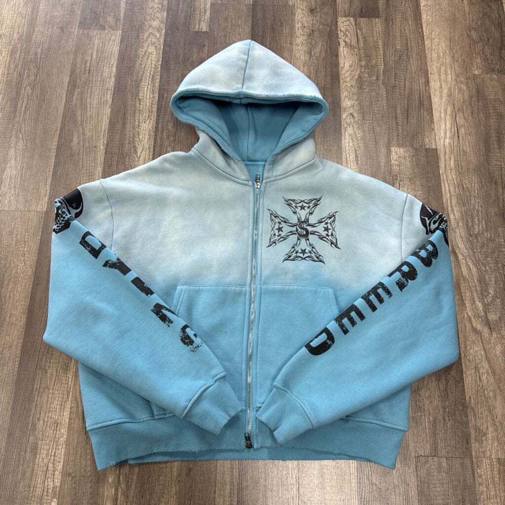 Saints Light Blue Zip Up