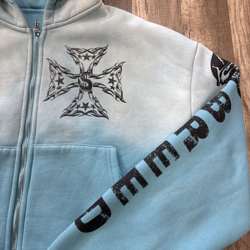 Saints Light Blue Zip Up