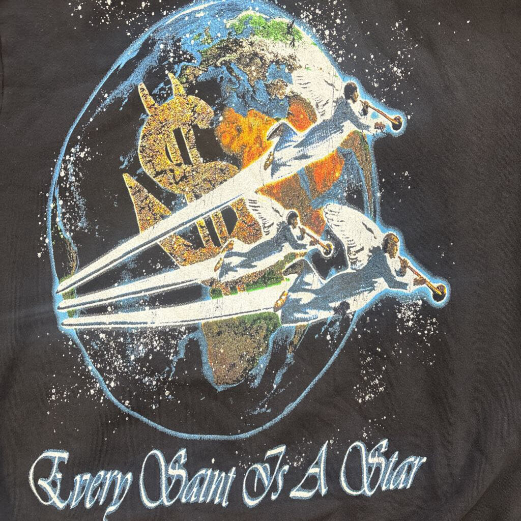 Saints Globe Hoodie Black