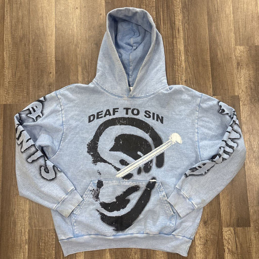 Saints Deaf To Sin Hoodie Blue